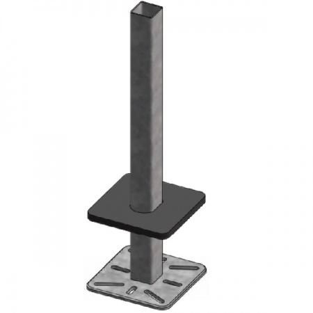 Opbouw standpaal vierkant 80 x 80 mm x 160 cm – 30 x 30 mm, Dieren en Toebehoren, Runderen