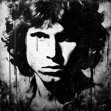 David Law (1967) - Jim Morrison (Stencil)