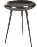 Riverdale Bijzettafel Brisbane | Bruin | 55cm, 45 tot 60 cm, Minder dan 55 cm, Metaal of Aluminium, Rond