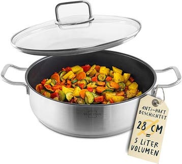 Serveer/hapjespan met deksel  Silberthal, Ophalen of Verzenden, Nieuw