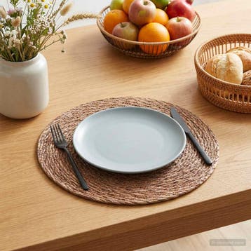 vidaXL Zeegroene placemats 6 st Bruin 100% Zeegras, Verzenden, Nieuw, Bruin