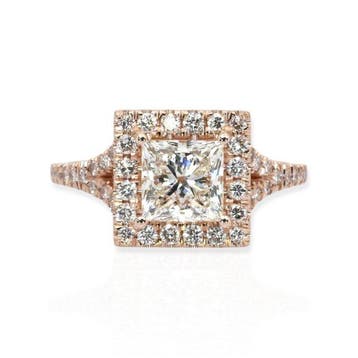 Zonder minimumprijs - Ring - 18 karaat Roségoud - 2.04ct., Nieuw