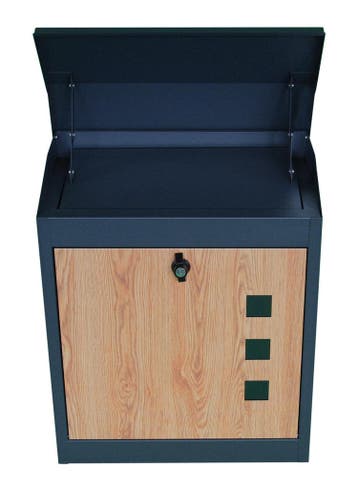 Brievenbus Pakketten 43x24x52 | Antraciet | Laatste Stuks!, Staal, Staande brievenbus, Nieuw, Ophalen of Verzenden