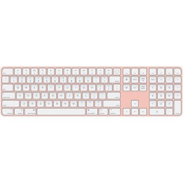 Magic Keyboard met Touch ID en numeriek toetsenblok – Roze, Touch ID, Refurbished, Ophalen of Verzenden, Draadloos