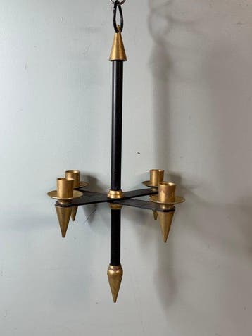 Kandelaar Vintage Mid Century Hangende Kandelaar - Brutalist