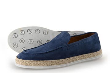 Stefano Lauran Loafers in maat 42 Blauw, Kleding | Heren, Loafers, Zo goed als nieuw, Stefano Lauran, Verzenden