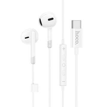 Hoco M109 Universele USB-C Koptelefoon met microfoon wit -, Verzenden, Nieuw