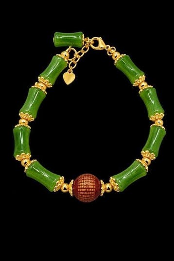 Tibetaanse jadeietarmband voor diepe meditatie - armband -