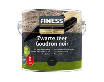 Zwarte Teer 2,5 liter, Doe-het-zelf en Verbouw, Verf, Beits en Lak, Ophalen of Verzenden, Nieuw