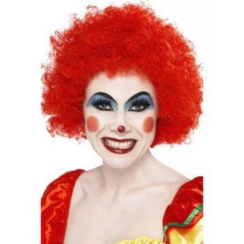 Crazy clown wig rode afro - Pruiken unisex, Verzenden, Nieuw