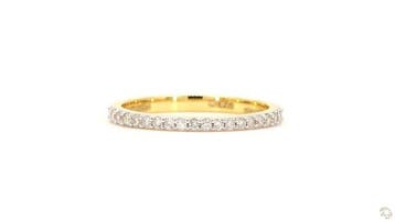 Ring - 18 karaat Geel goud - 0.23ct. tw. Diamant, Nieuw