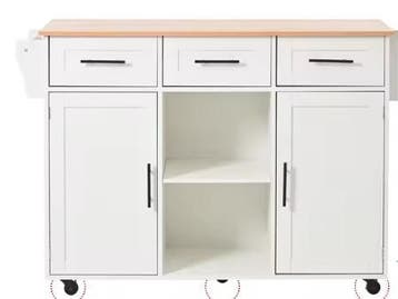 Keukeneiland 139 cm – Uitschuifbare Trolley met Opbergruimte, Huis en Inrichting, Verzenden, Nieuw