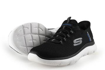 Skechers Instappers in maat 39 Zwart, Skechers, Verzenden, Zo goed als nieuw, Instappers