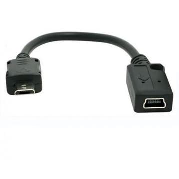 Mini USB naar Micro USB converter 2, Huis en Inrichting, Verzenden, Nieuw