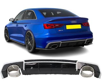Diffuser RS3-look | geschikt voor Audi | A3 Limousine/cabrio, Verzenden, Nieuw, Audi
