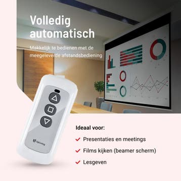 UpLiving® Elektrisch Projectorscherm | 1.3 gain | 166cm 4:3, Ophalen of Verzenden, Elektrisch, Nieuw
