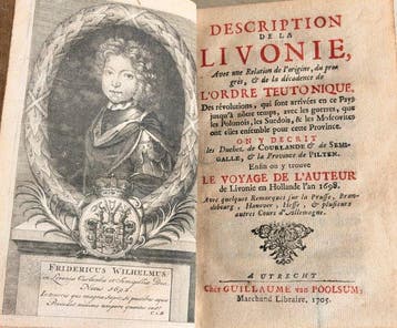 John Bruckner - Description de la Livonie - 1705