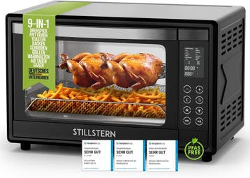 Vrijstaande oven - Hetelucht oven - 45 Liter - 2000W - Zwart, Verzenden, Zo goed als nieuw
