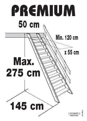 Trappen voor maar 155.00 euro vuren steektrap 2.75M hoog, Ophalen of Verzenden, Nieuw, Trap, 4 meter of meer