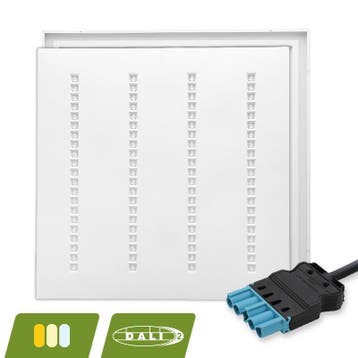 LOUVRE LED PANEEL | NOVA WIT | 60X60CM | 30W | DALI | CCT-S, Ophalen of Verzenden, Nieuw in verpakking