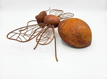 Bee - Beeldje - Staal