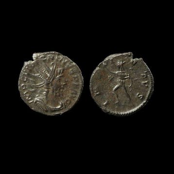 Oud-Romeins Romeinse munt Victorinus (269–271 n.Chr.), Sol