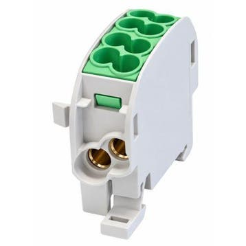 Hora aftakkingsklem 1-polig, aarde (groen), Ophalen of Verzenden, Nieuw