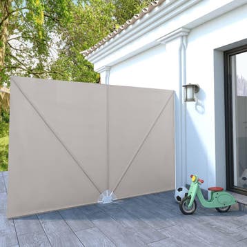 vidaXL Terrasscherm inklapbaar 300x200 cm crème, Verzenden, Nieuw