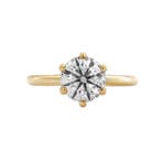 Ring - 14 karaat Geel goud - 1.86ct. tw. Diamant, Nieuw