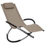 Strandstoel kinderligbed taupe | retourdeal 51% korting, Ophalen of Verzenden, Nieuw, Metaal, Inklapbaar