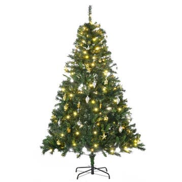 Kerstboom Met Decoratie 200 LEDs 745 Tips 112 X H180 Cm
