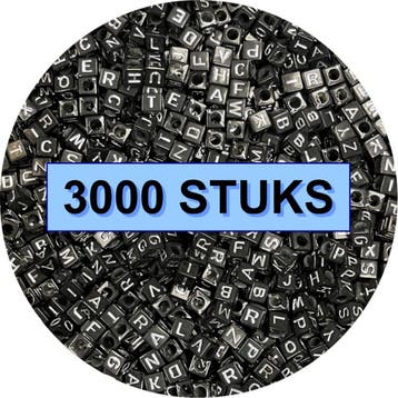 Fako Bijoux - Letterkralen Vierkant Bulk - Letter Beads -, Verzenden, Nieuw