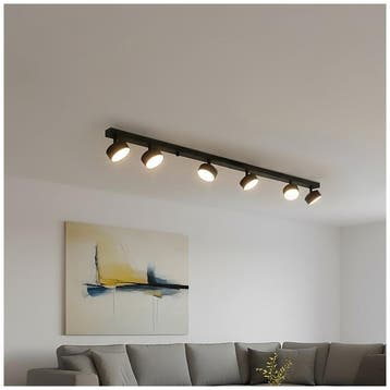 LUNVIGO plafondspot 6x GX53 zwart - opbouw armatuur - len..., Huis en Inrichting, Ophalen of Verzenden, Nieuw