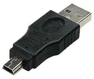 USB Koppelstuk USB - USB Mini - Zwart, Ophalen of Verzenden, Nieuw