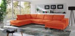 U-Bankstel Stroe - loungebanken - Oranje, Nieuw, 150 cm of meer, Stof, 300 cm of meer