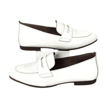 Gabor - Dames loafers - Wit - Lakleer - Maat 37, Nieuw