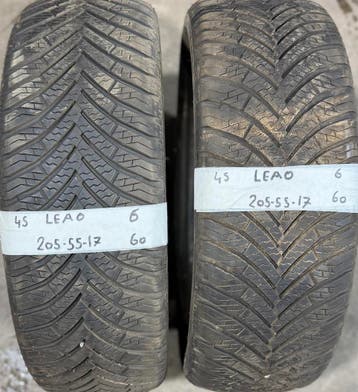 2x205-55-17 Leao All-Season 2x6m €60 Per Band 205 55 17, Ophalen, Gebruikt, 17 inch, 205 mm