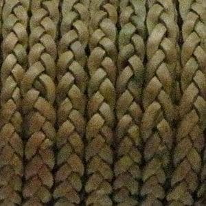 1 x Rol plat gevlochten DQ leerkoord Natural Brown 5 x 2m..., Ophalen of Verzenden, Nieuw, Draad