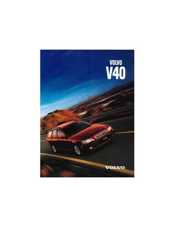1998 VOLVO V40 BROCHURE ENGELS, Nieuw, Volvo, Author