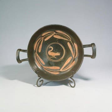 Oud-Grieks, Magna Graecia Apulische kylix met zwaan Met