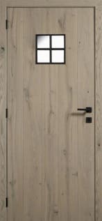 Eicq Parketdeur Barnwood stalen kader 4-ruits, Ophalen of Verzenden, Nieuw