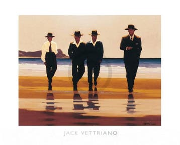 Kunstdruk Jack Vettriano - The Billy Boys 80x60cm, Verzenden, Nieuw