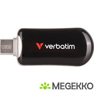 Verbatim 30225 Plectra 128GB USB-C Stick Zwart, Verzenden, Nieuw
