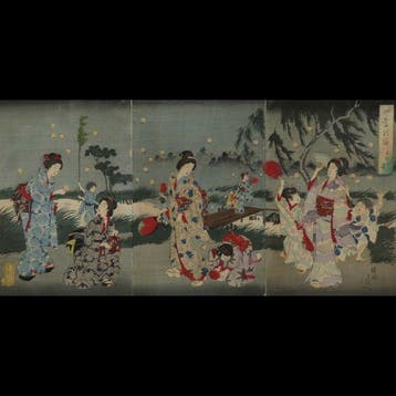 Ysh Chikanobu /  (1838–1912) Shiki no Nagame: Ogawa no