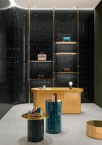 Wandtegel Ragno Fusion Nero Zwart Kleinformaat 6x25, Nieuw, 20 tot 40 cm, 10 m² of meer, Wandtegels
