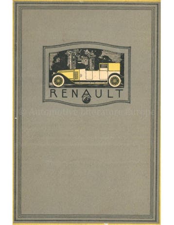 1922 RENAULT PROGRAMMA BROCHURE FRANS, Boeken, Auto's | Folders en Tijdschriften, Nieuw, Renault, Author