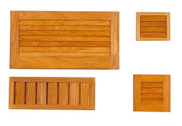 VENTILATIEROOSTER INBOUW TEAK -ARC-, Watersport en Boten, Ophalen of Verzenden, Nieuw, Zeilboot of Motorboot