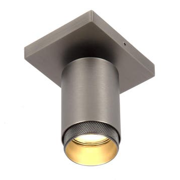 Scott 1 Opbouwspot Gun Metal Binnenverlichting Spots opbouw, Verzenden, Nieuw, Plafondspot of Wandspot