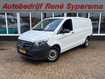 Zakelijke Lease |  Mercedes-Benz Vito 116 CDI Lang | Trekhaa, Stof, Gebruikt, Wit, Mercedes-Benz