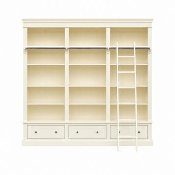 123Kast - Boekenkast Brighton Library - 250x40x240 cm - 123K, Verzenden, Nieuw